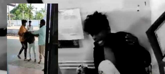 ரயில் நிலையத்தில் பதற்றம்.. ஸ்டேஷன் மாஸ்டர் அறையில் புகுந்து கொடூர தாக்குதல் !