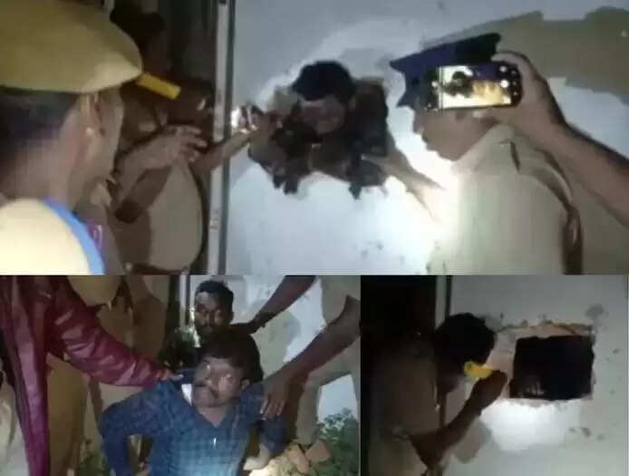 டாஸ்மாக் கடையில் துளையிட்டு திருட்டு! குடித்து கொண்டிருந்த போது மதுபிரியர்கள் கைது!