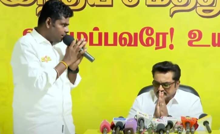 கட்சியைக் கலைத்து விட்டு பாஜகவில் இணைந்தார் சரத்குமார்!