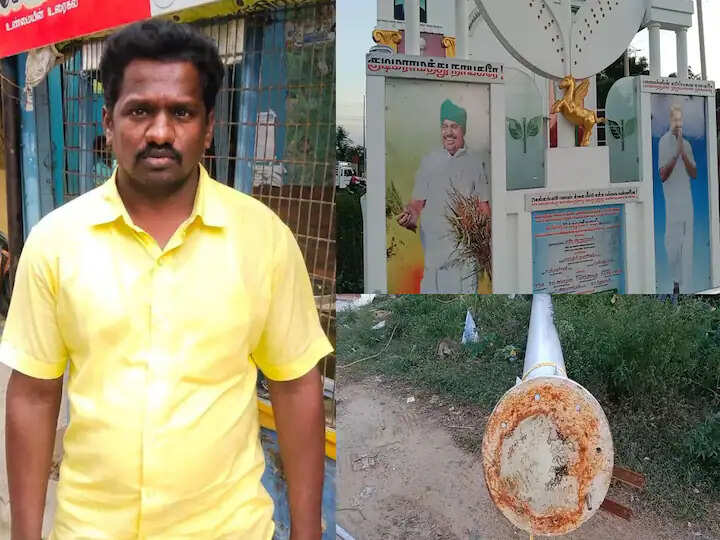 தொண்டரின் உயிரை பறித்த அதிமுக கொடி கம்பம்!! அதிர்ச்சி சம்பவம்!!