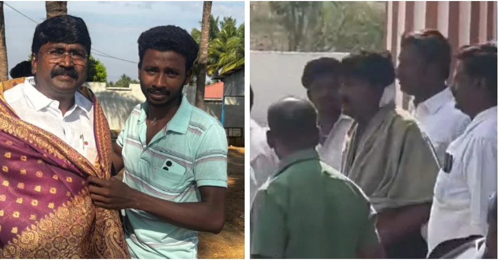 திமுக பிரமுகருக்கு சால்வை அணிவிப்பது போல் கத்திகுத்து... பெரும் பரபரப்பு!