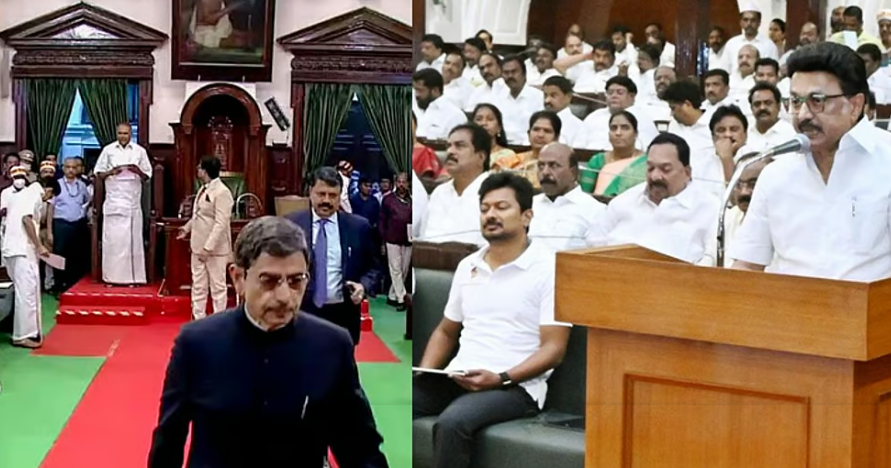 4 ஆண்டுகளுக்கு பிறகு சட்டசபையில் வரலாற்று மாற்றம்... ஆளுநர் தனது உரையை முழுமையாக வாசித்ததால் பரபரப்பு!