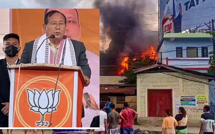 மத்திய அமைச்சரின் வீடுக்கு தீவைப்பு!! மணிப்பூரில் நீடிக்கும் வன்முறை..!!