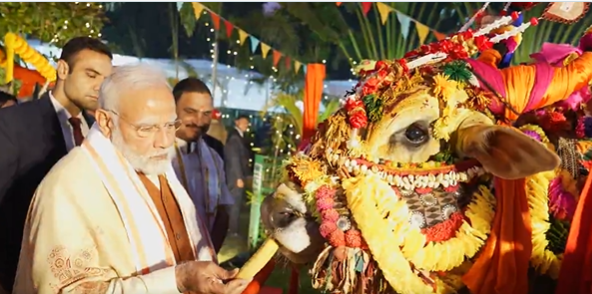 பிரதமர் மோடி தமிழில் பொங்கல் வாழ்த்து... வைரலாகும் பதிவு!