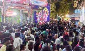 வீடியோ!! திருவிழாவில் தீவிபத்து!! அலங்கார பந்தல் நாசம்!!! சிதறி ஓடிய பக்தர்கள்!!