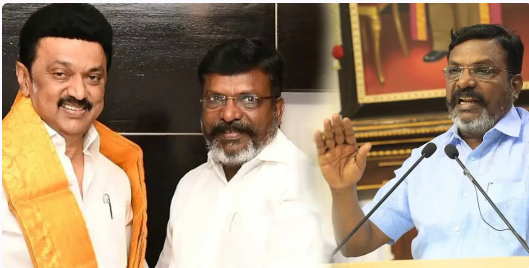 திமுகவை யாராலயும் தொட்டுக் கூட பார்க்க முடியாது... திருமா ஆவேசம்!