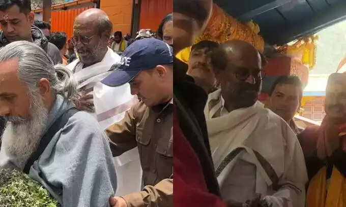 மாஸ்... ரஜினிகாந்த் பத்ரிநாத் கோவிலில் சாமி தரிசனம்.!