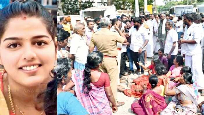 வரதட்சணை, கள்ளக்காதல்... மனைவியை அடித்துக் கொன்றாரா எஸ்.ஐ.? தந்தை புகார்; உறவினர்கள் சாலை மறியல்!