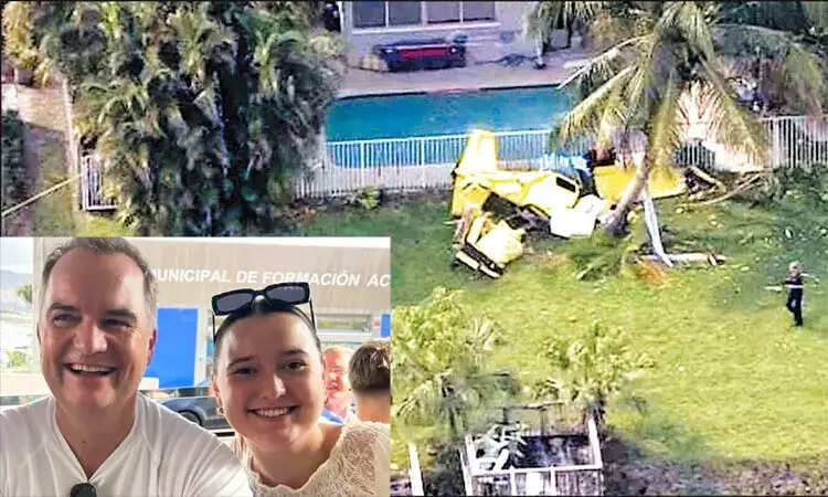 வெடித்து சிதறிய விமானம் ... தந்தை, மகள் உயிரிழப்பு!