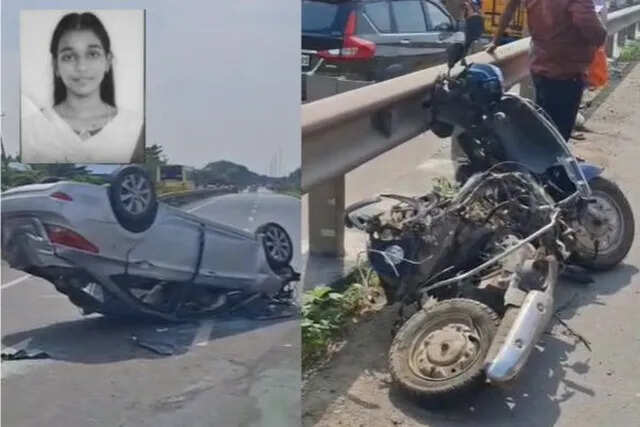 ஸ்கூட்டர் மீது கார் மோதி கோர விபத்து.. சம்பவ இடத்திலேயே கல்லூரி மாணவி உயிரிழப்பு!