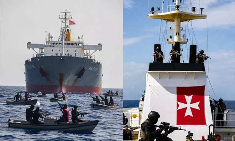 சோமாலிய கடற்கரையில் மால்டா கப்பல் மீது கடற்கொள்ளையர் தாக்குதல்!