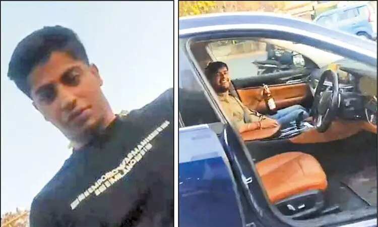 பகீர் சிசிடிவி காட்சிகள்... நடுரோட்டில் காரை நிறுத்தி சிறுநீர் கழித்த இளைஞர்....!