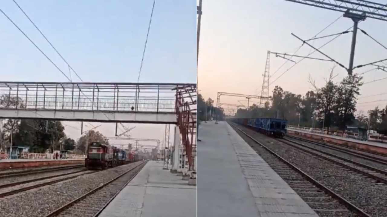 அதிர்ச்சி வீடியோ.. சினிமாவை மிஞ்சிய உண்மை சம்பவம்.. ஓட்டுநர் இன்றி 100 கி.மீ வேகத்தில் சென்ற சரக்கு ரயில்!