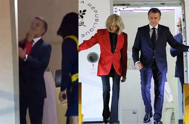 பிரான்ஸ் அதிபர் முகத்தில் பளார் விட்ட மனைவி? இம்மானுவேல் மாக்ரோன் விளக்கம்!