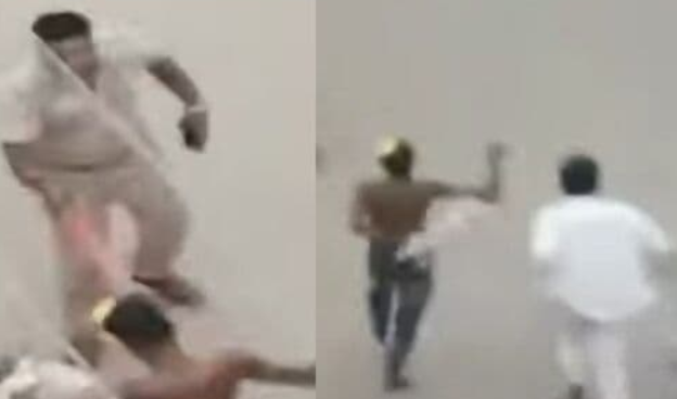 வைரல் வீடியோ... போலீசையே ஓட விட்ட போதை ஆசாமிகள்!!