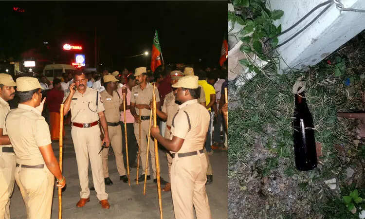 குண்டு வீச்சு பாஜக