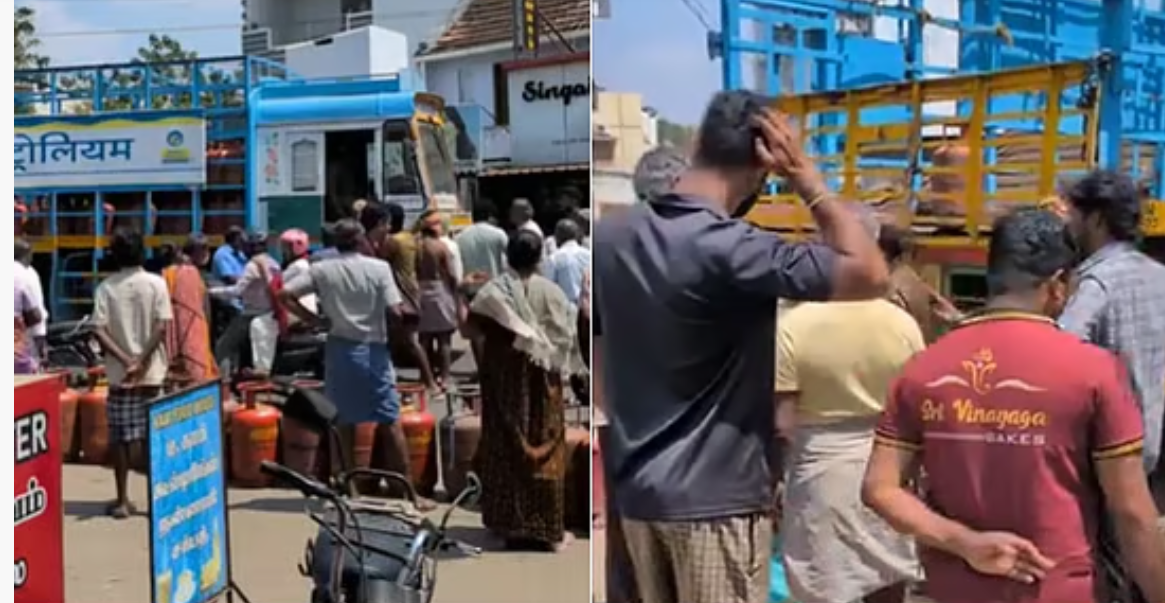 சிலிண்டர் லாரியை சிறை பிடித்த மக்கள்... கோவையில் பெரும் பரபரப்பு!