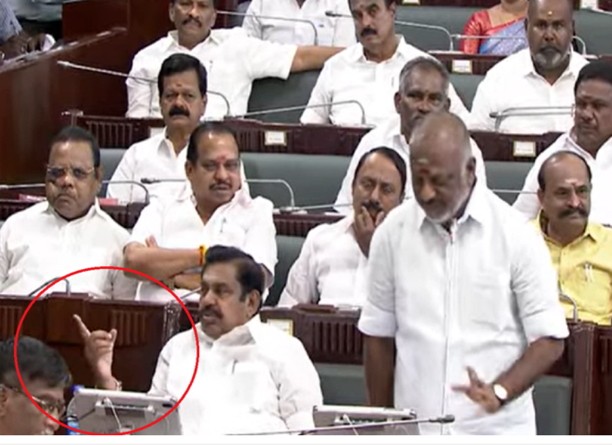 சட்டசபையில் களேபரம்!! ஓபிஎஸ் பேச்சு... ஆவேசமாக கைநீட்டிய எடப்பாடி!!