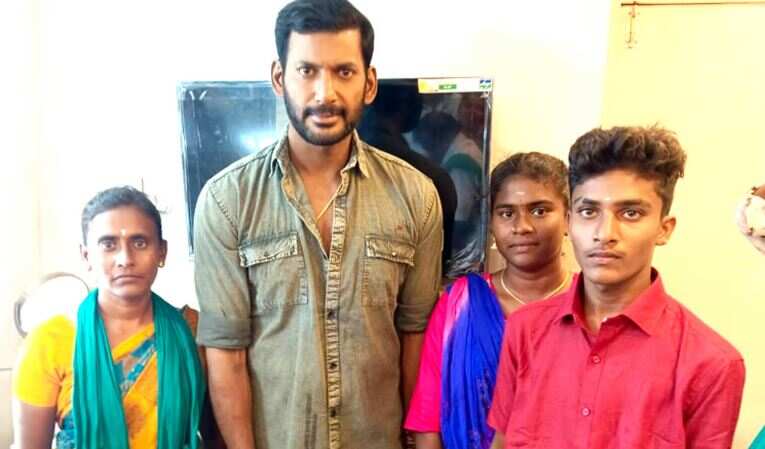 ”கலெக்டருக்கு நான் படிக்க வைக்கிறேன்”. விவசாயி மகளுக்கு ப்ராமிஸ் பண்ண நடிகர் விஷால்..!!