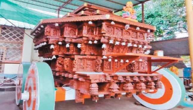 பழநி தைப்பூச தேரோட்டத்திற்கு புதிய தேர்... வெள்ளோட்டத்துக்கு தயாரானது!