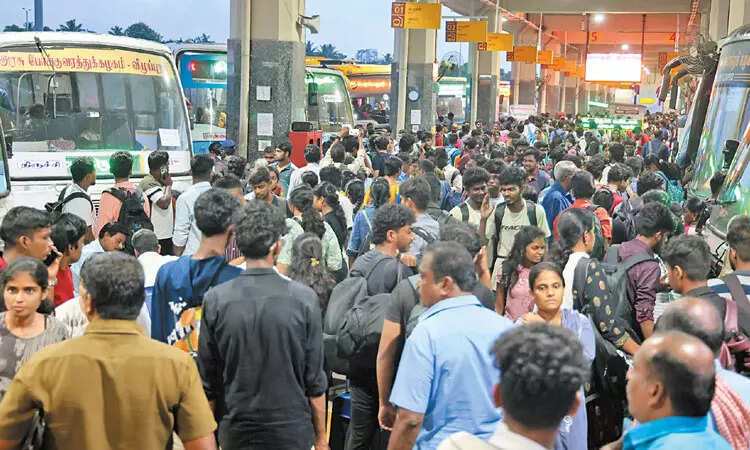 பேருந்து நிலையம் கிளாம்பாக்கம் தீபாவளி நெரிசல் சொந்த ஊர்