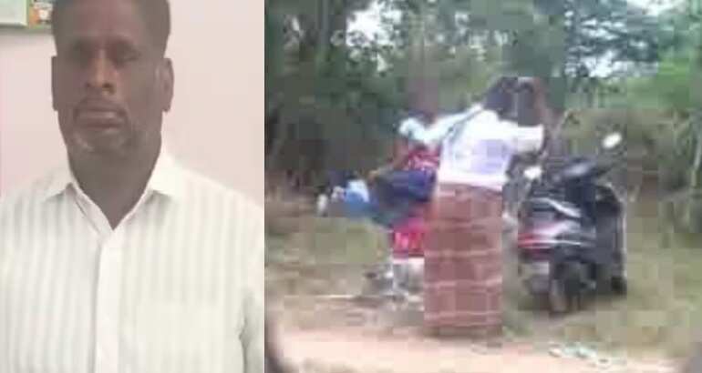 பெண்ணை காலணியால் தாக்கிய திமுக நிர்வாகி கணவர் அதிரடி கைது !!
