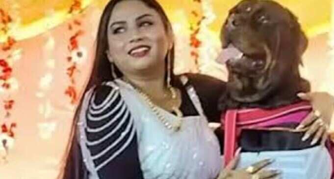 ’செல்லப்பிராணிக்கு பர்த் டே பார்ட்டி’.. 5 லட்சம் செலவில் தடபுடலாக நாயின் பிறந்தநாளை கொண்டாடிய பெண்!