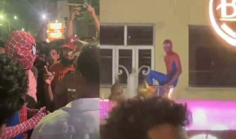 சென்னையில் சுற்றித்திரிந்த ஸ்பைடர்மேன்.. கூடிய பொதுமக்கள்.. விசாரணையில் வெளிவந்த ஷாக் உண்மை!