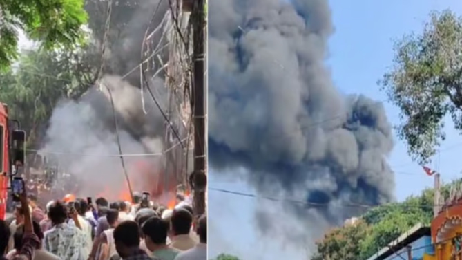 ஹைதராபாத்தில் பயங்கர தீ விபத்து... உடல் கருகி 7 பேர் பலியான சோகம்!