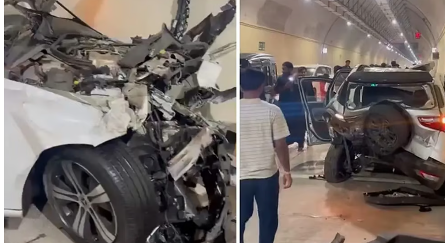 சிறுவன் மெர்சிடீஸ் கார் ஓட்டிய போது விபரீதம்... அடுத்தடுத்து மோதி 3 பேர் படுகாயம்!