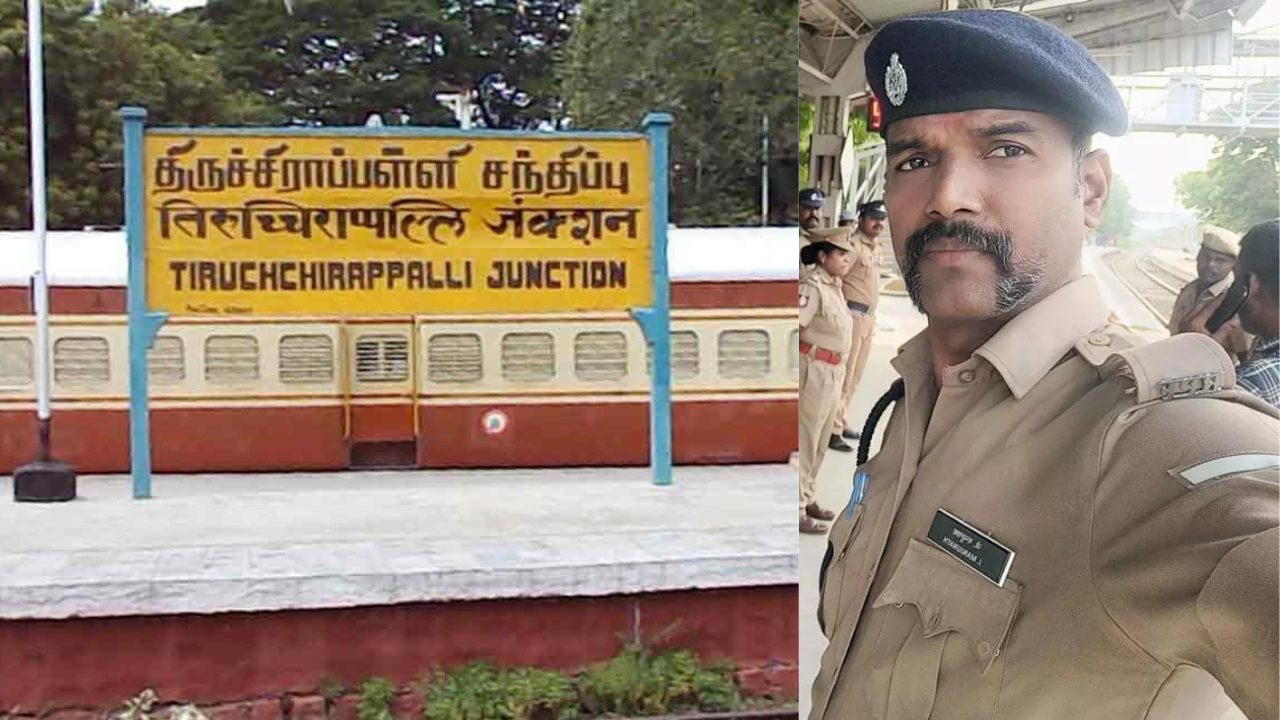 திருச்சியில் அதிர்ச்சி.. தண்டவாளத்தில் தலை வைத்து ரயில்வே பாதுகாப்பு படை வீரர் தற்கொலை!