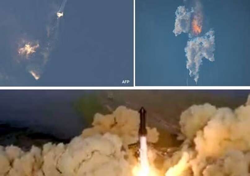 வைரல் வீடியோ!! நடுவானில் வெடித்து சிதறிய உலகின் மிகப்பெரிய ஸ்டார்ஷிப் ராக்கெட்!!