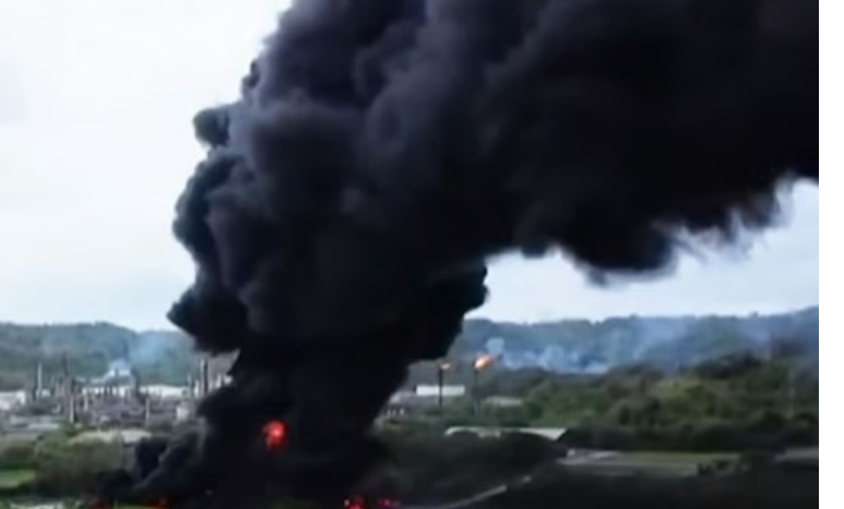 எண்ணெய் சுத்திகரிப்பு நிலையத்தில் பயங்கர தீ விபத்து!