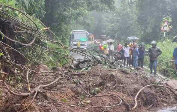 தொடர் மழை.. மேட்டுப்பாளையம் - குன்னூர் சாலையில் பயங்கர மண் சரிவு.. பீதியில் மக்கள்..!!