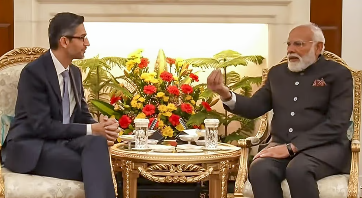 ஏஐ உச்சி மாநாடு… மோடியை சந்தித்த சுந்தர் பிச்சை!