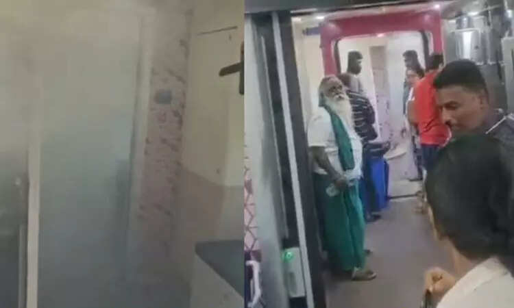 வந்தே பாரத் ரயிலில் திடீர் புகை... முகத்தில் கர்ச்சீப் கட்டிக் கொண்டு ஓட்டம் பிடித்த பயணிகள்!