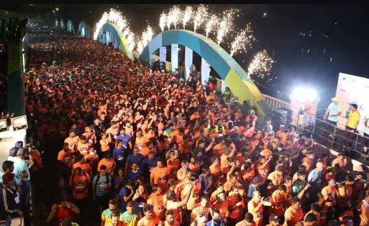 சென்னையில் மாரத்தான் போட்டி... 25,000க்கும் மேற்பட்டோர் பங்கேற்பு!