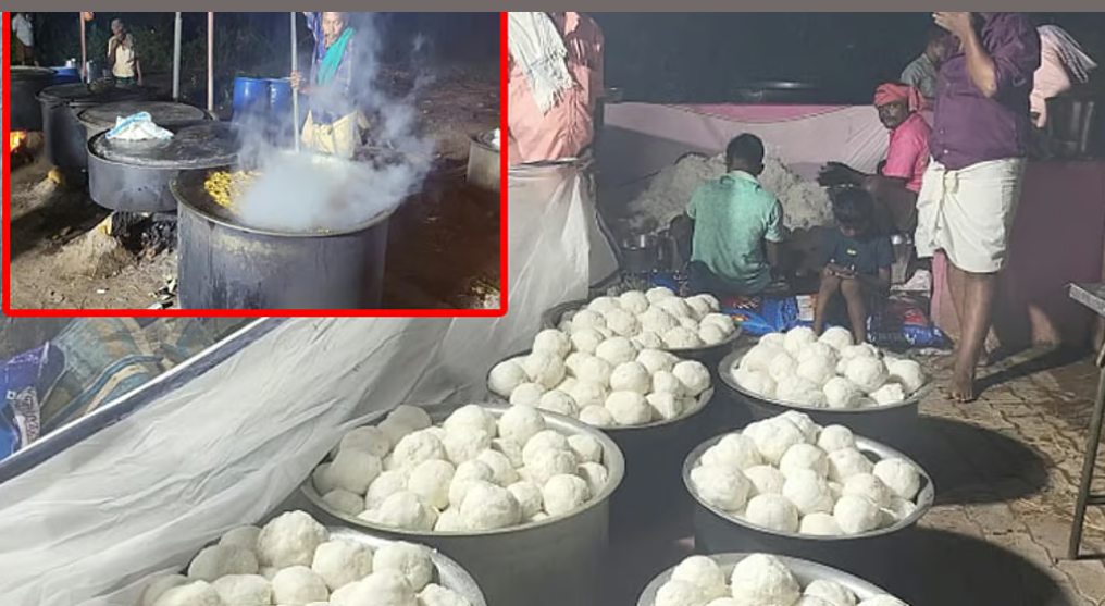 நள்ளிரவில் ஆண்கள் மட்டுமே பங்கேற்கும் திருவிழா...கிடாக்கறியுடன் உருண்டை சோறு!