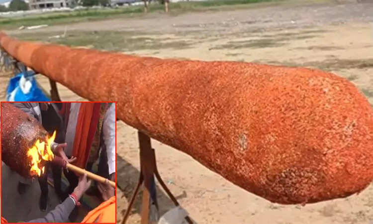 3600கிலோ , 108 அடி நீளமுள்ள ஊதுபத்தி ஏற்றப்பட்டது... 45 நாட்களுக்கு நறுமணத்தில் அயோத்தி... !