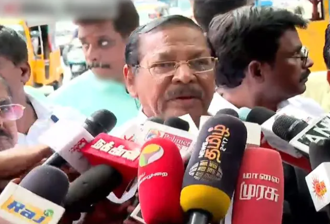 தமிழக அரசியலில் அடுத்த பரபரப்பு... ‘வேப்பனஹள்ளி, நாகர்கோவில் திமுக எம்.எல்.ஏ-க்களிடம் தவெக குதிரை பேரம்!’ - ஆளுநரிடம் புகாரளித்த பின் ஆர்.எஸ்.பாரதி பேட்டி!