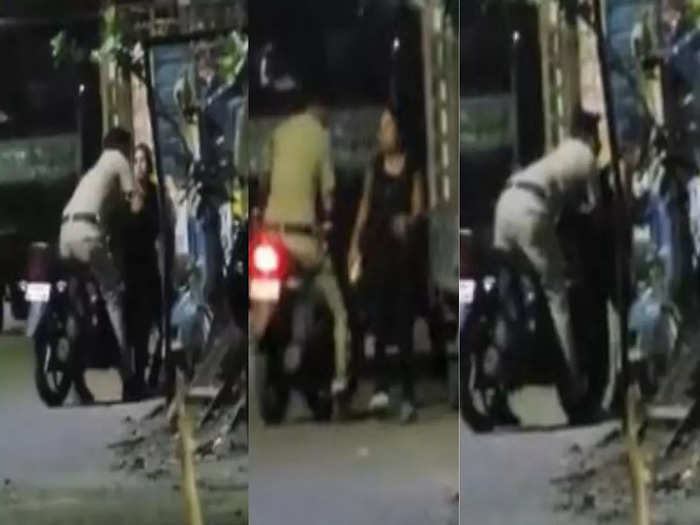 நடுரோட்டில் இளம்பெண்ணுக்கு பாலியல் தொல்லைக் கொடுத்த போலீசார்... வைரலாகும் வீடியோ!