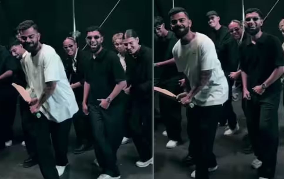 விராட் கோஹ்லியின் வைரல் டான்ஸ் வீடியோ! நடனக் குழுவினருடன் செம ஆட்டம்!