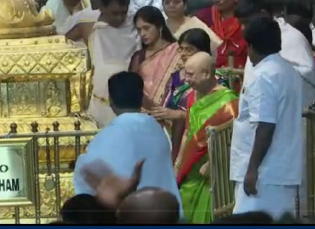 முதல்வர் மனைவி திருப்பதியில் மொட்டையடித்து வேண்டுதல்..!!