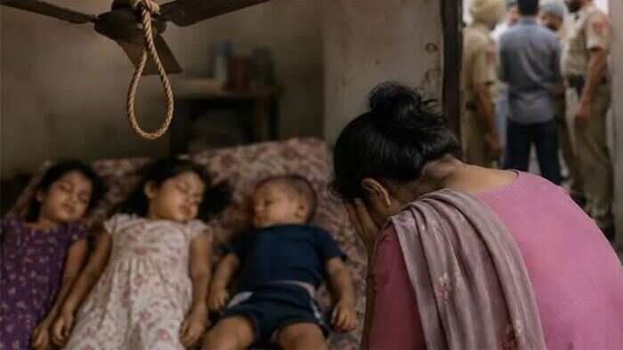 3 குழந்தைகளைக் கொன்றுவிட்டுத் தாய் தற்கொலை.. பஞ்சாப்பில் பயங்கரம்!