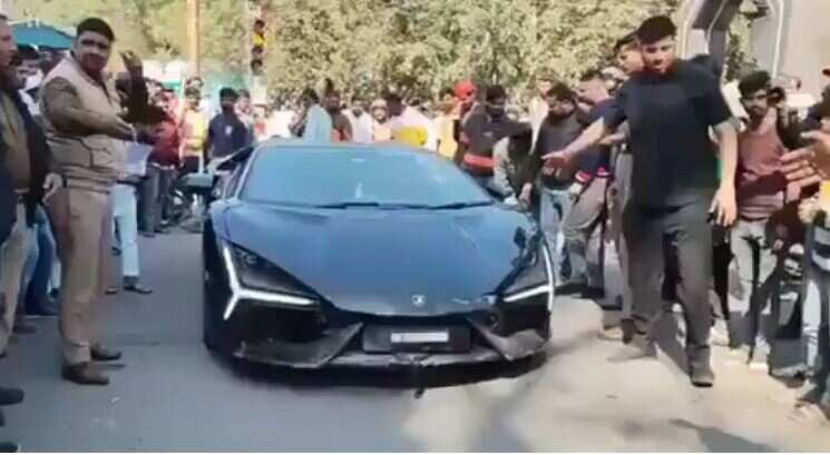 பிரபல தொழிலதிபர் மகன் ஓட்டிய லம்போர்கினி கார் விபத்து: 6 பேர் படுகாயம்!