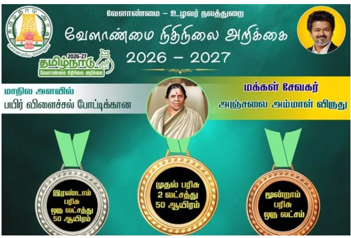விவசாயிகளுக்குப் புதிய விருதுகள்... தமிழக வேளாண் பட்ஜெட்டில் அமைச்சர் வினோத் வெளியிட்ட முக்கியத் தகவல்கள்!