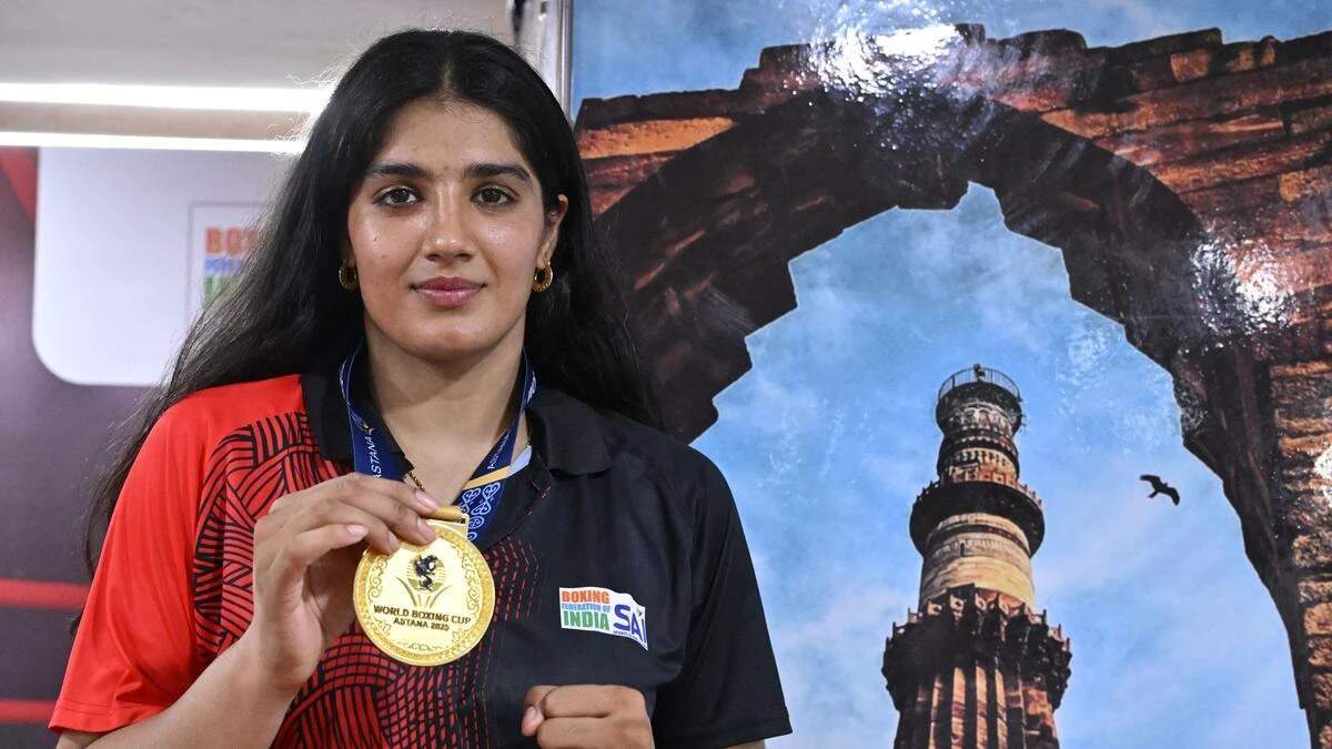 உலக குத்துச்சண்டை சாம்பியன்ஷிப்... பதக்கத்தை உறுதி செய்தார் இந்தியாவின் நுபுர்!