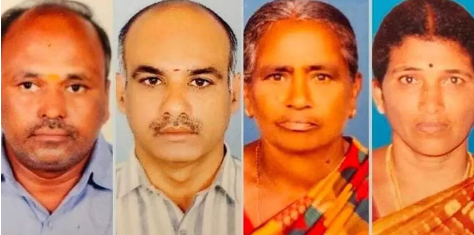 ஒரே குடும்பத்தை சேர்ந்த 4 பேர் வெட்டிக் கொலை!! பரபரப்பு!!