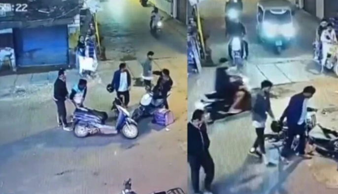 உணவு டெலிவரி ஊழியர் கார் ஏற்றிக் கொலை... பகீர் வீடியோ!