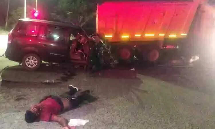 பெரம்பலூரில் கார் மோதி பயங்கர விபத்து! சிறுமி உள்பட 2 பேர் பலி!